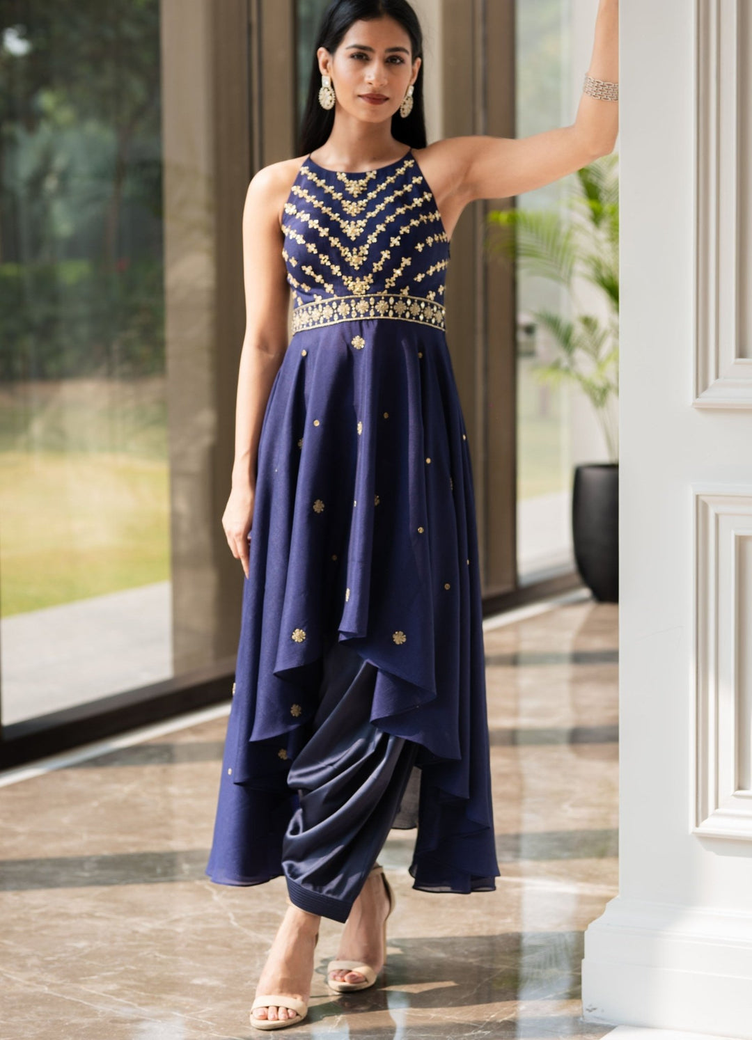 Isla Kurta and Drape Pants Set Rashika Sharma - Fabilicious Fashion