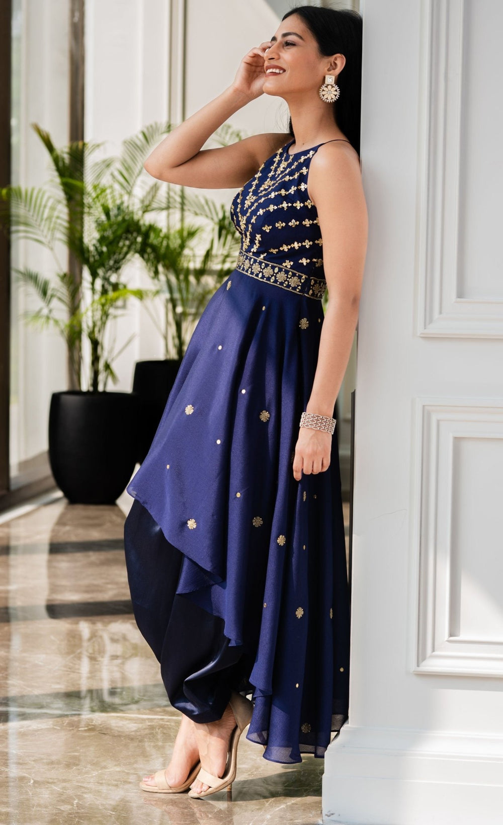 Isla Kurta and Drape Pants Set Rashika Sharma - Fabilicious Fashion
