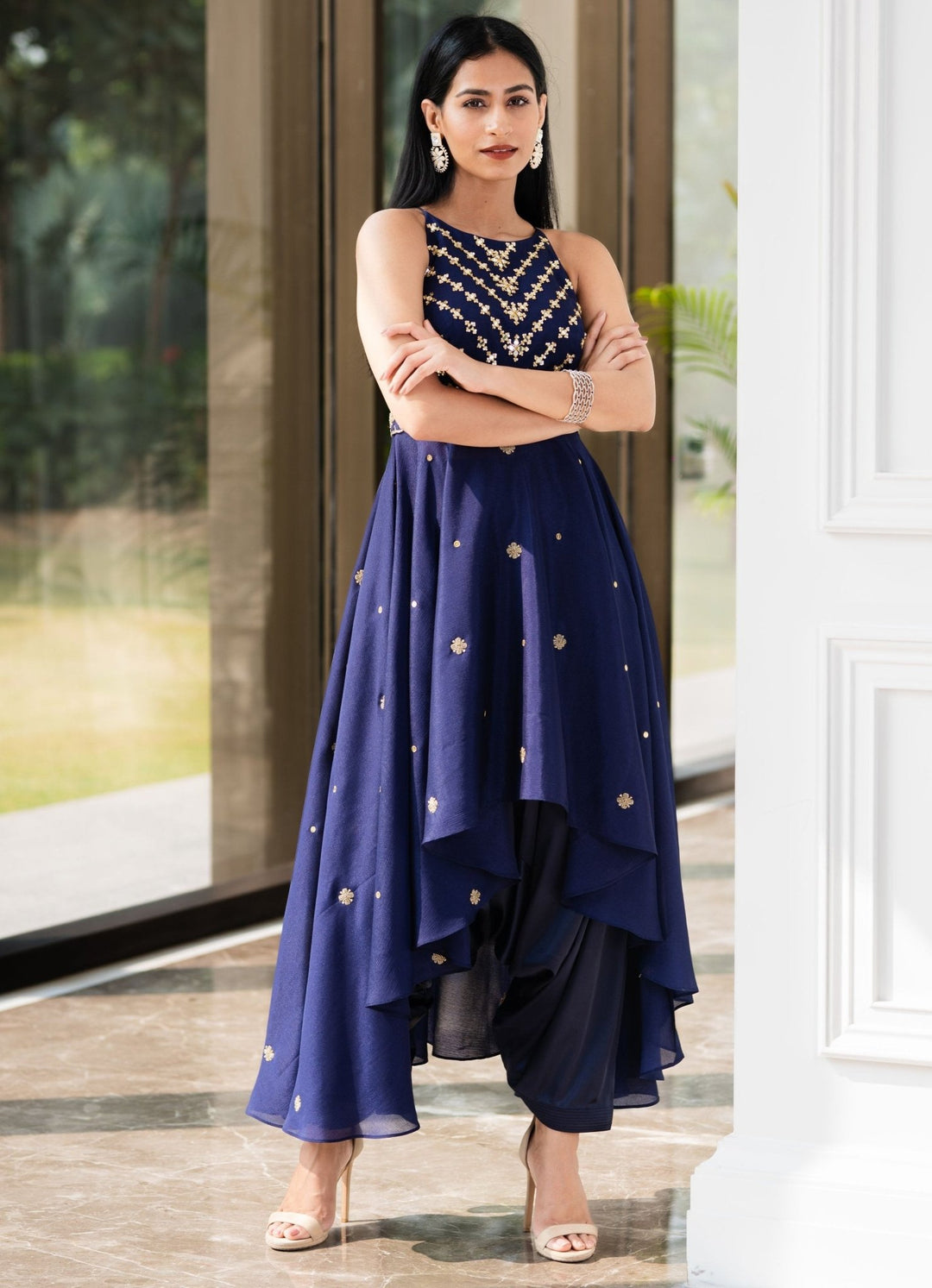 Isla Kurta and Drape Pants Set Rashika Sharma - Fabilicious Fashion