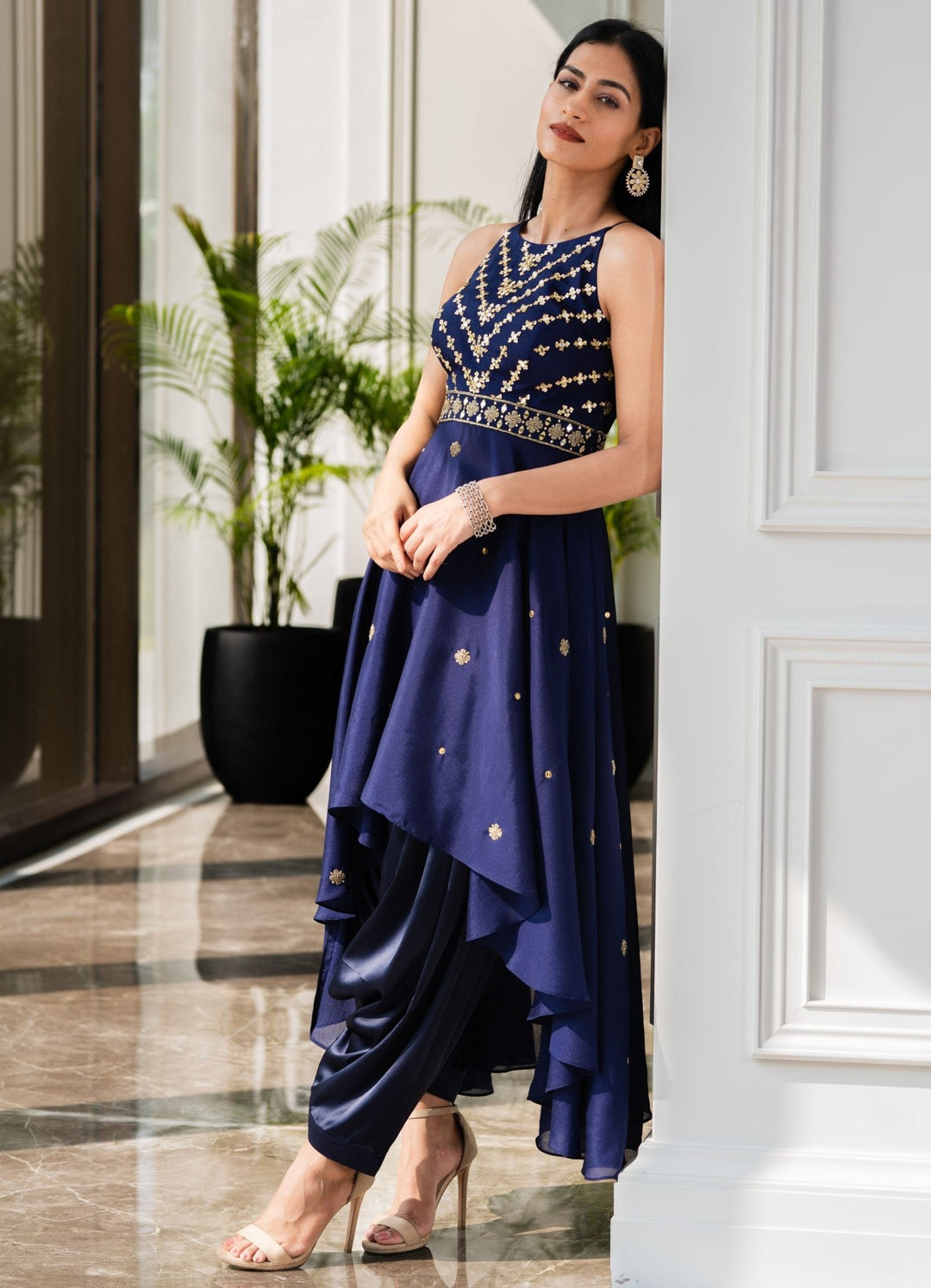 Isla Kurta and Drape Pants Set Rashika Sharma - Fabilicious Fashion