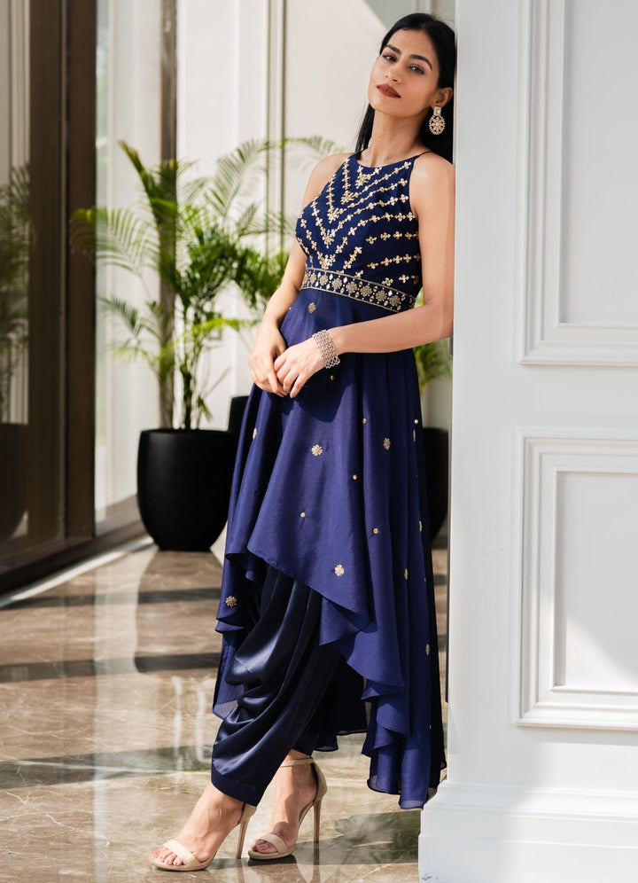 Isla Kurta and Drape Pants Set Rashika Sharma - Fabilicious Fashion