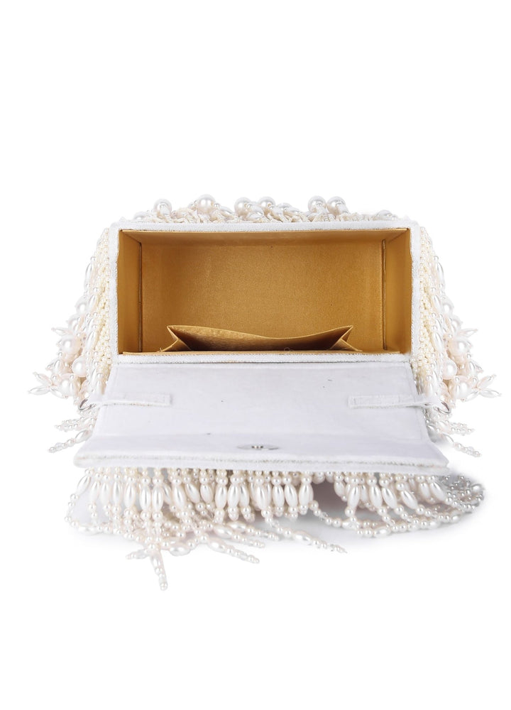 Ivory Anaisha Clutch The Purple Sack - Fabilicious Fashion