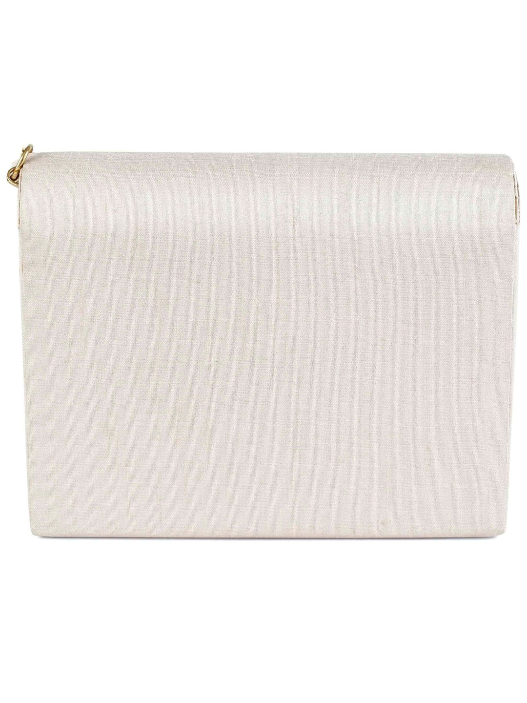 Ivory and Peach Clutch The Purple Sack - Fabilicious Fashion