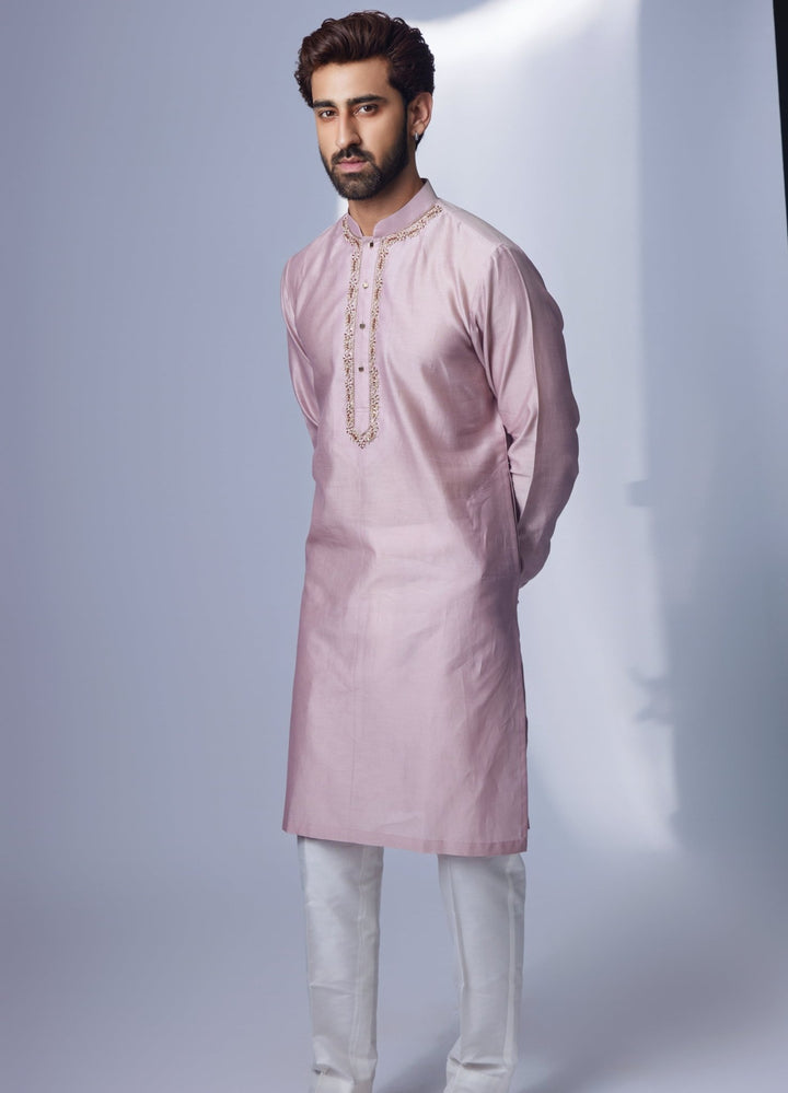Ivory Embellished Kurta Set Chatenya Mittal - Fabilicious Fashion