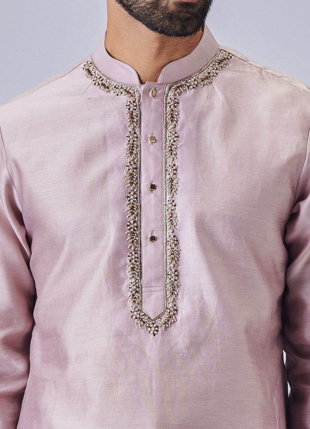 Ivory Embellished Kurta Set Chatenya Mittal - Fabilicious Fashion
