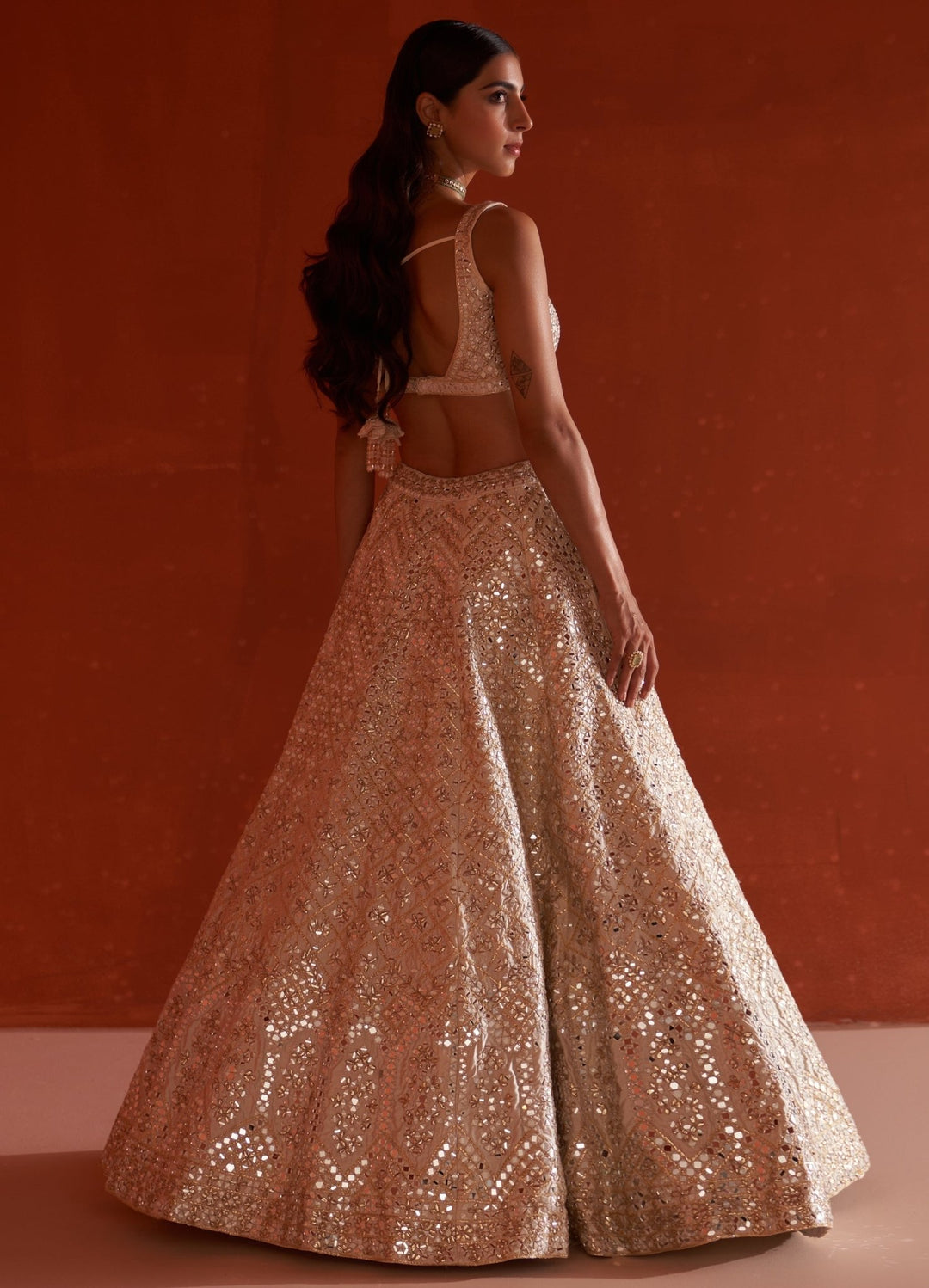 Ivory Embellished Raw Silk Lehenga Set With Net Dupatta Angad Singh - Fabilicious Fashion