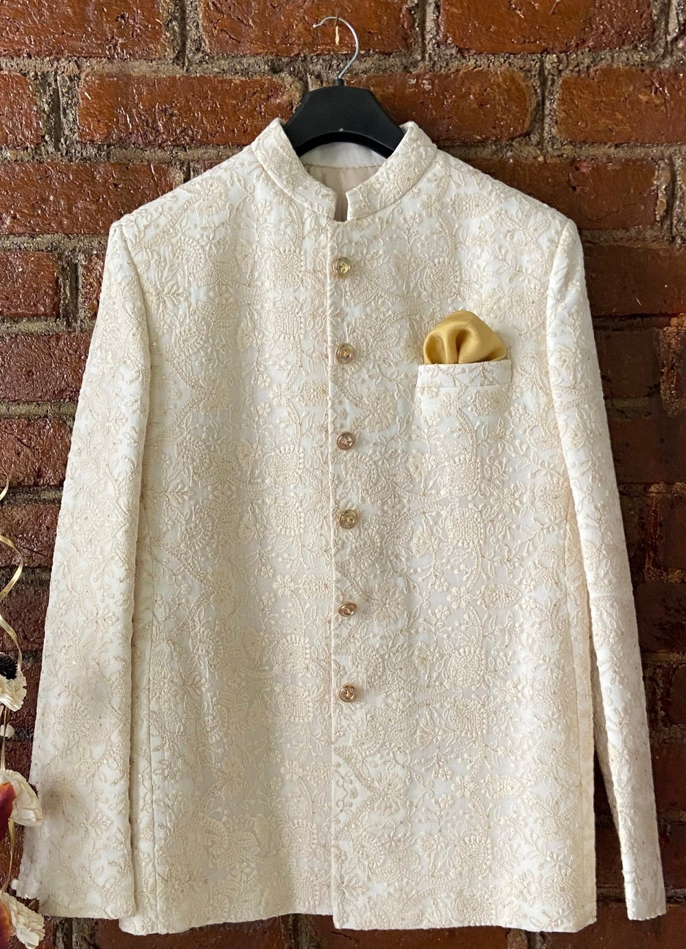 Ivory Embellished Silk Jodhpur Set Priti Sahni - Men - Fabilicious Fashion