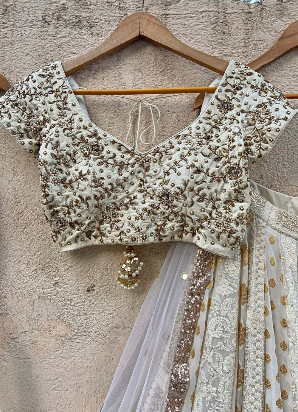 Ivory Kalidar Set Priti Sahni - Fabilicious Fashion