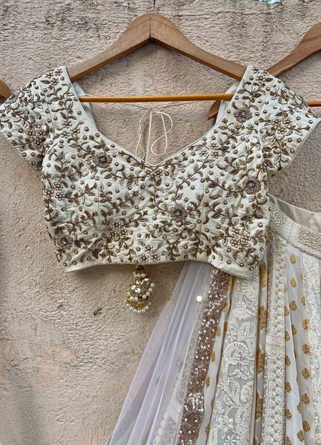 Ivory Kalidar Set Priti Sahni - Fabilicious Fashion