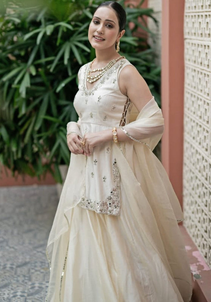 Ivory Kurta Lehenga Set Esha Koul - Fabilicious Fashion