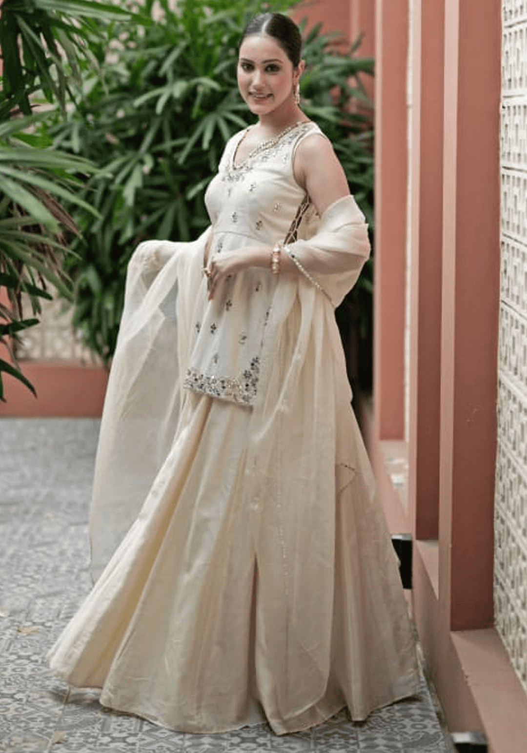 Ivory Kurta Lehenga Set Esha Koul - Fabilicious Fashion