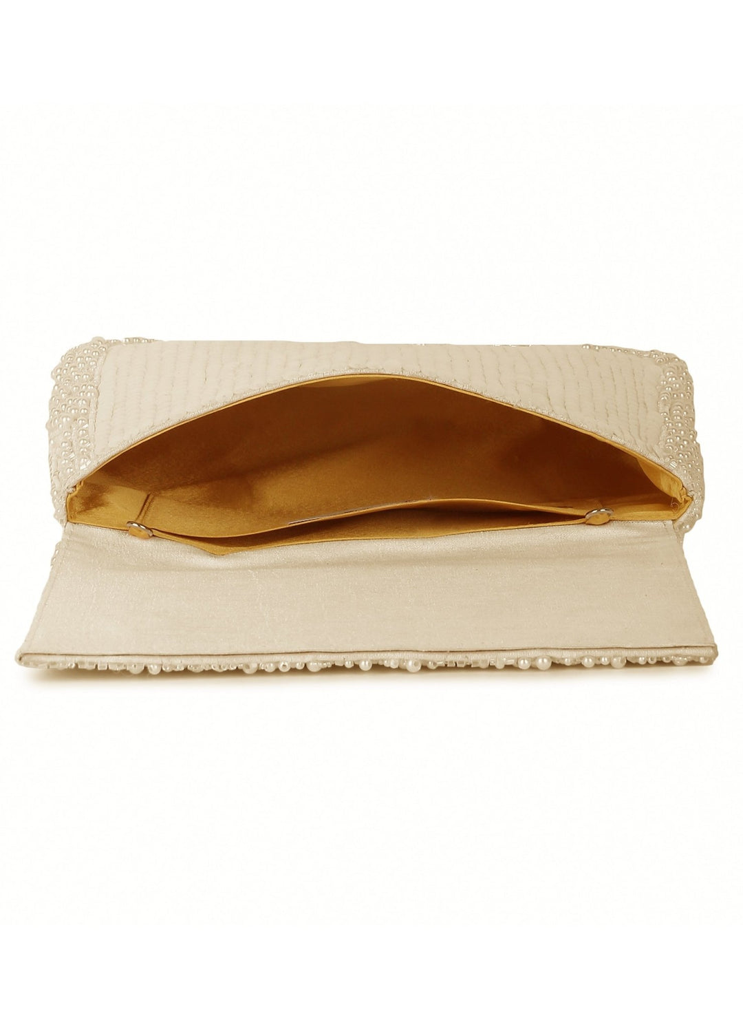 Ivory Pearl Clutch The Purple Sack - Fabilicious Fashion