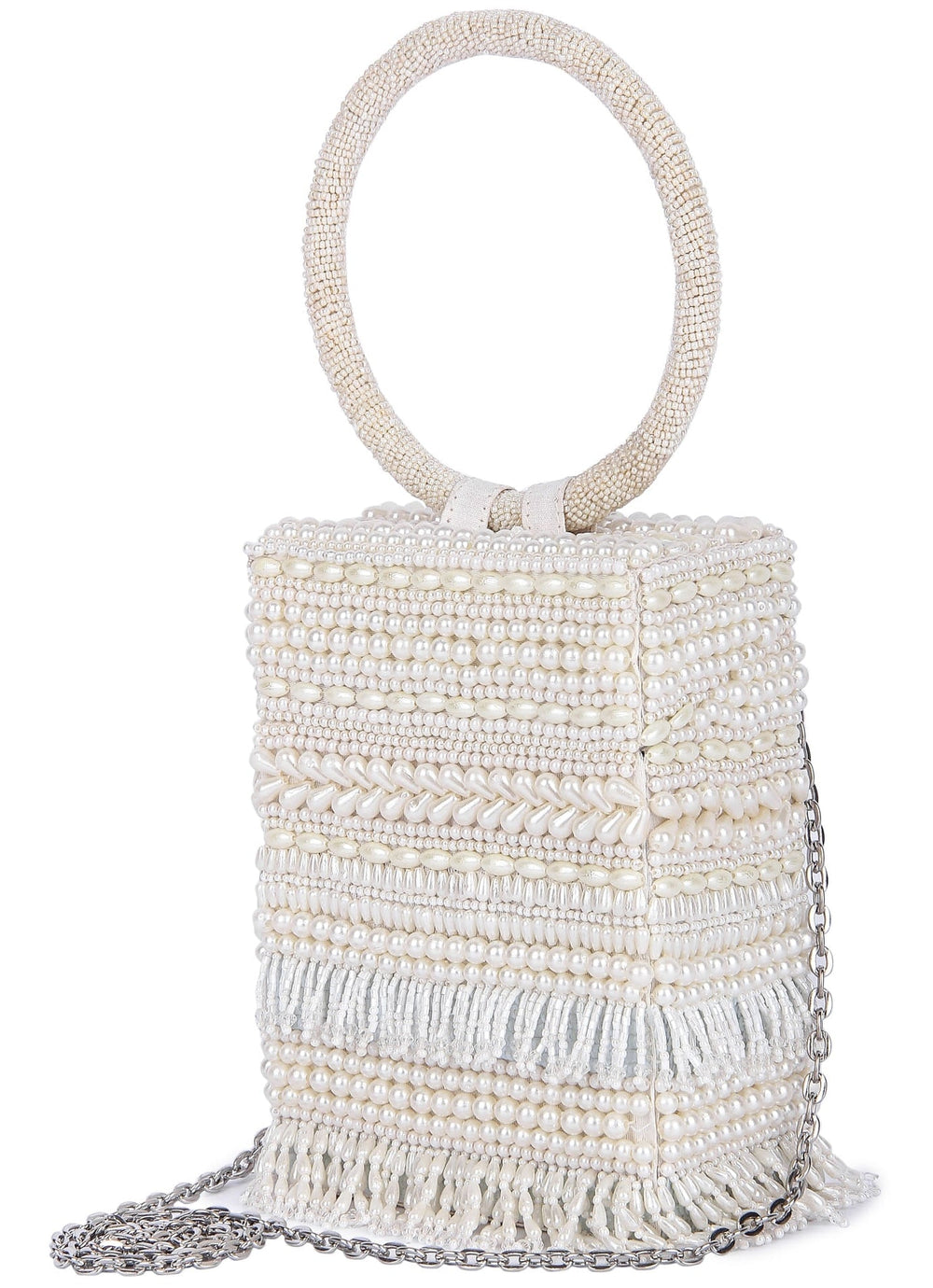 Ivory Sunayena Clutch The Purple Sack - Fabilicious Fashion