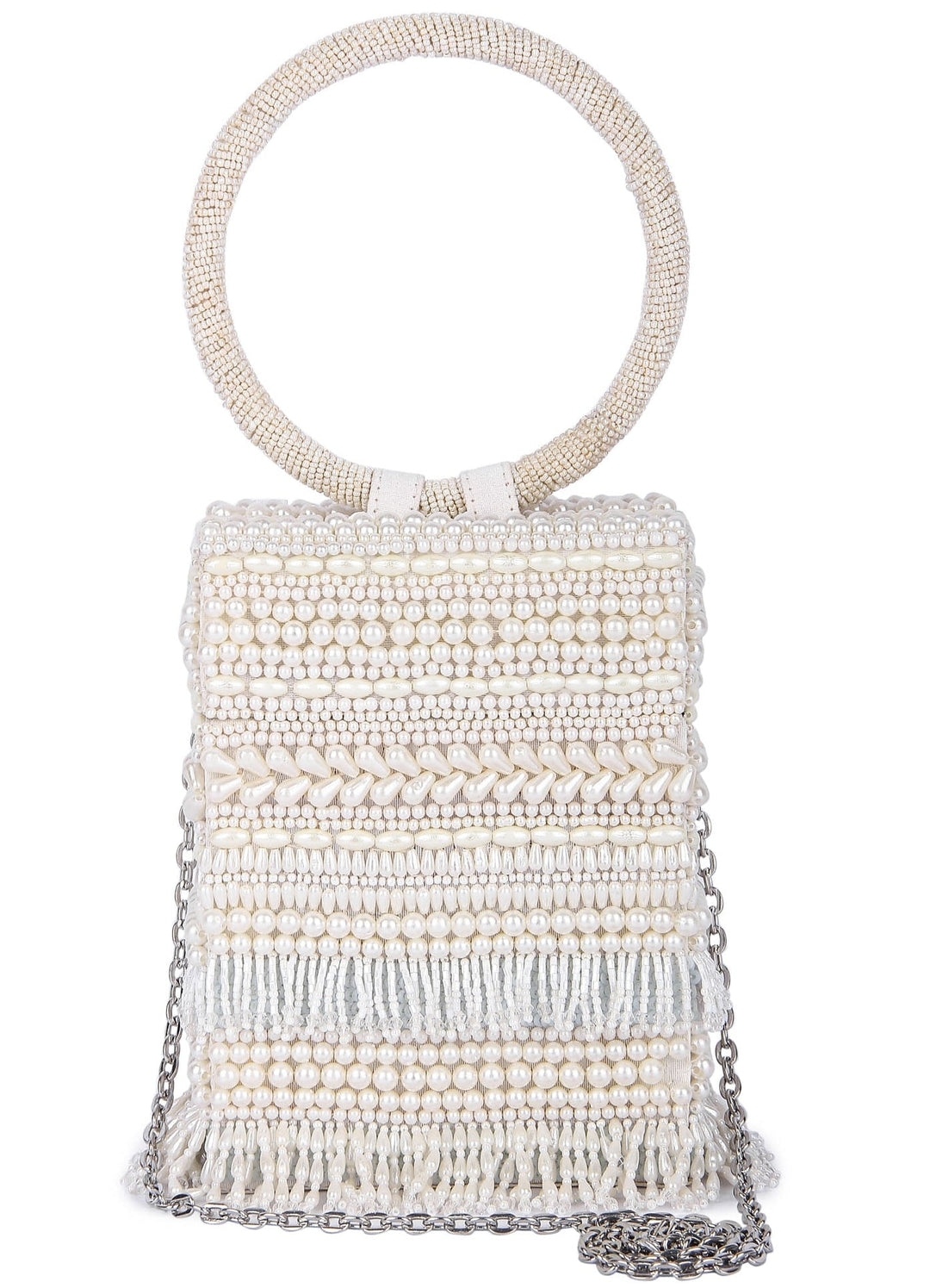 Ivory Sunayena Clutch The Purple Sack - Fabilicious Fashion