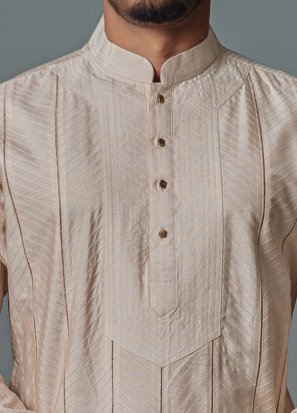 Ivory Tagain Kurta Set Chatenya Mittal - Fabilicious Fashion