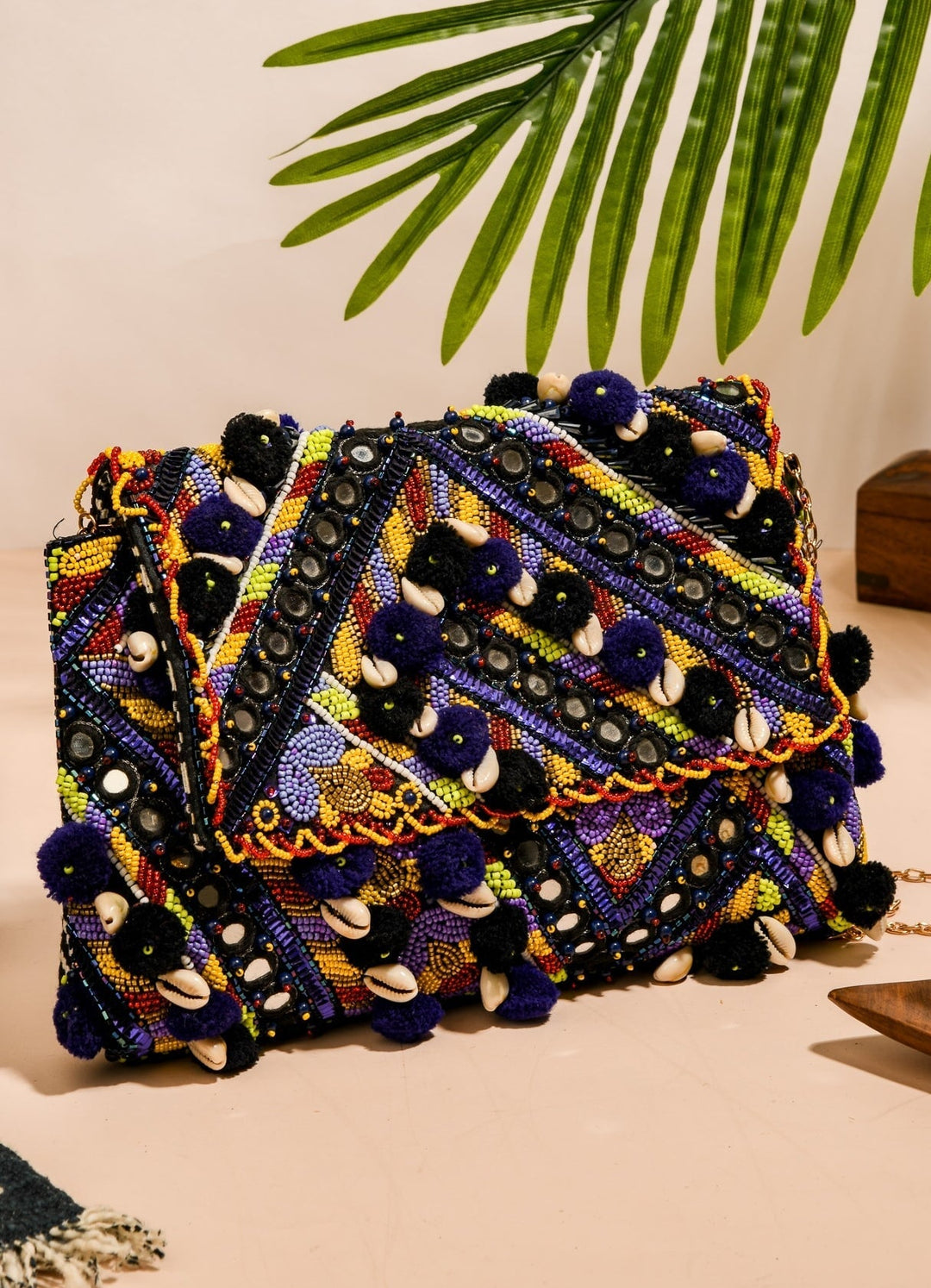 Jamun Hunger Clutch The Purple Sack - Fabilicious Fashion