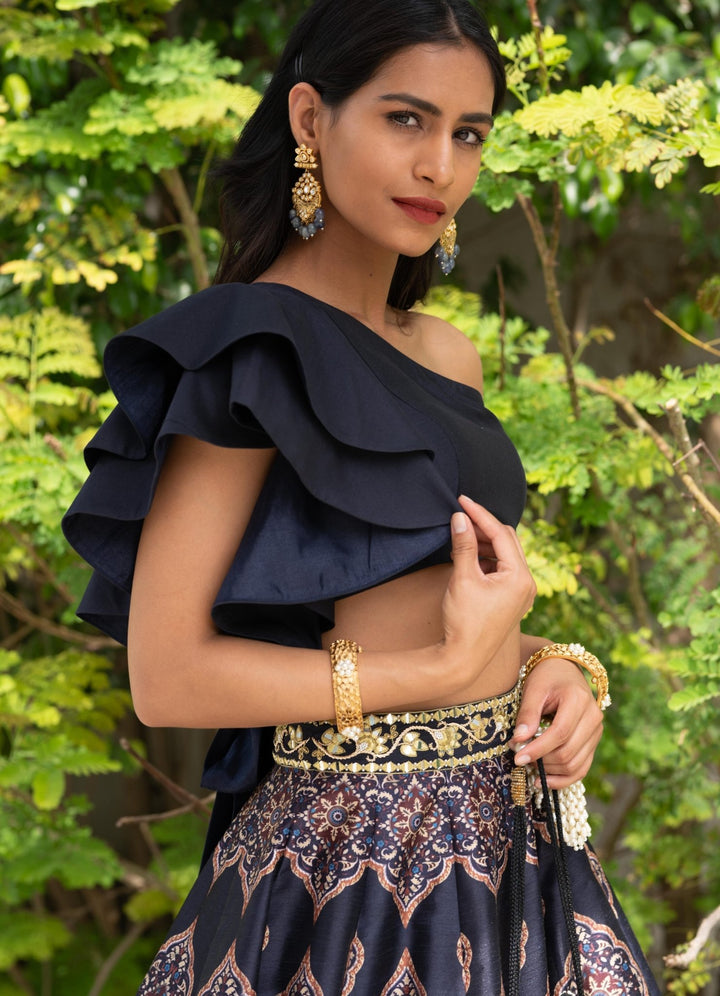 Kaya Printed Lehenga Set Rashika Sharma - Fabilicious Fashion