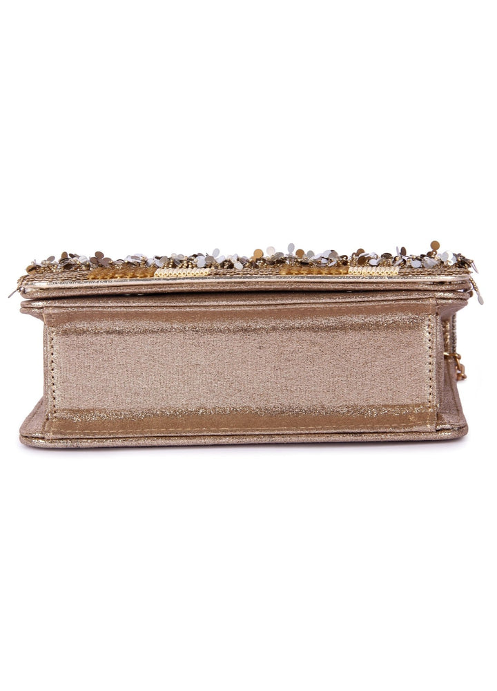 Khikhir Gold Clutch The Purple Sack - Fabilicious Fashion