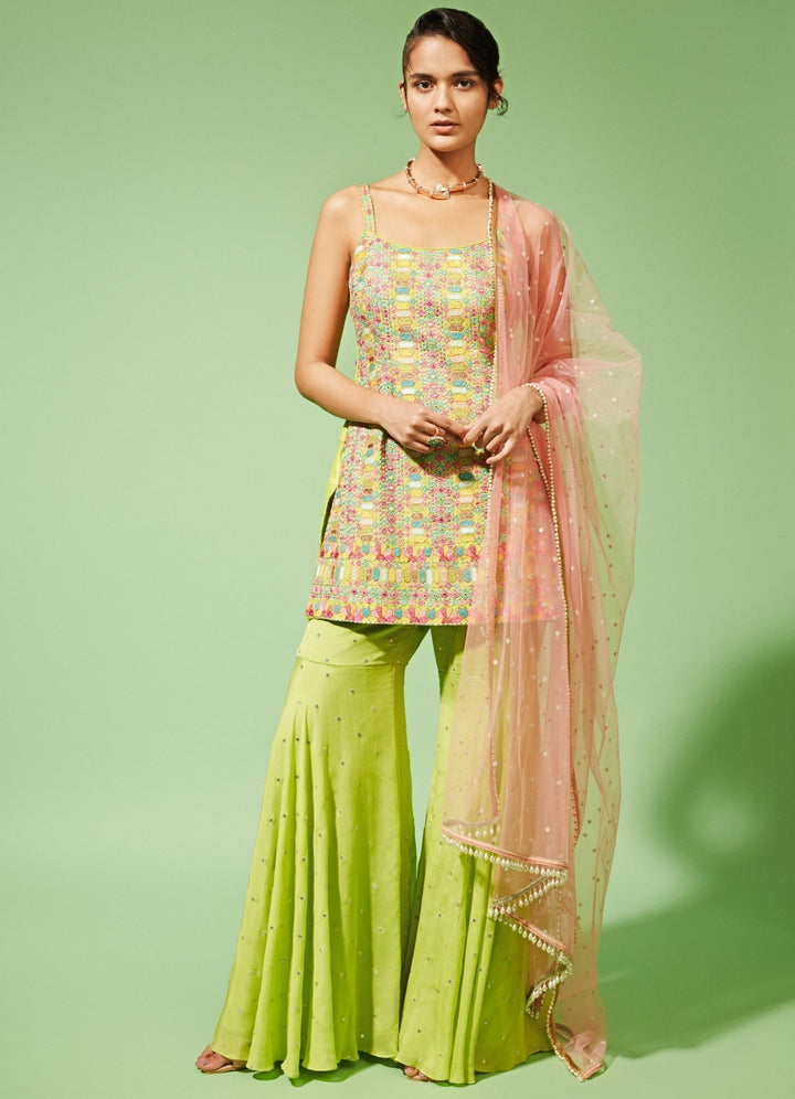 Kiyomi Tunic Set Chamee n Palak - Fabilicious Fashion