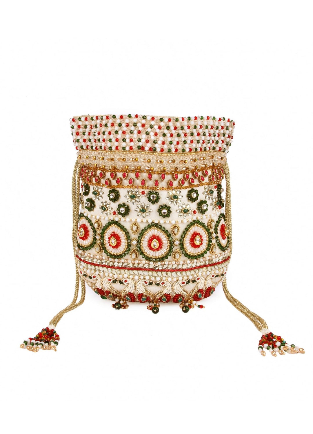 Kundan Peacock Potli The Purple Sack - Fabilicious Fashion