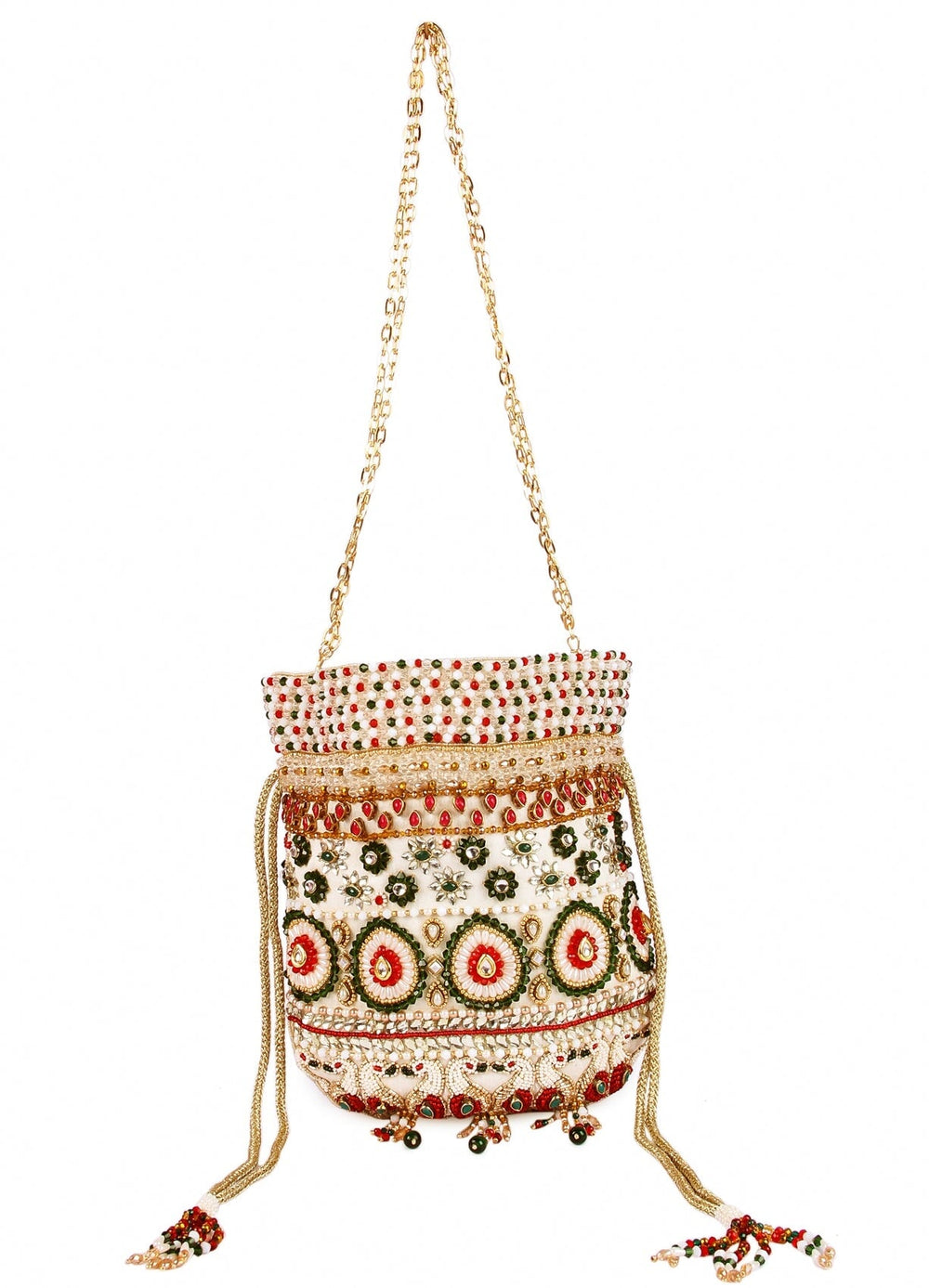 Kundan Peacock Potli The Purple Sack - Fabilicious Fashion