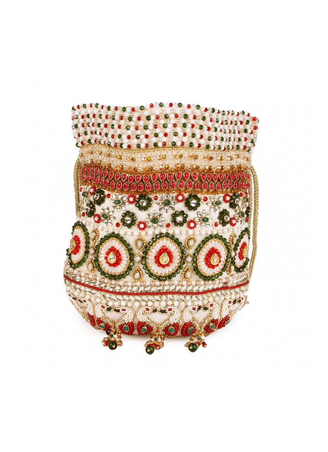 Kundan Peacock Potli The Purple Sack - Fabilicious Fashion