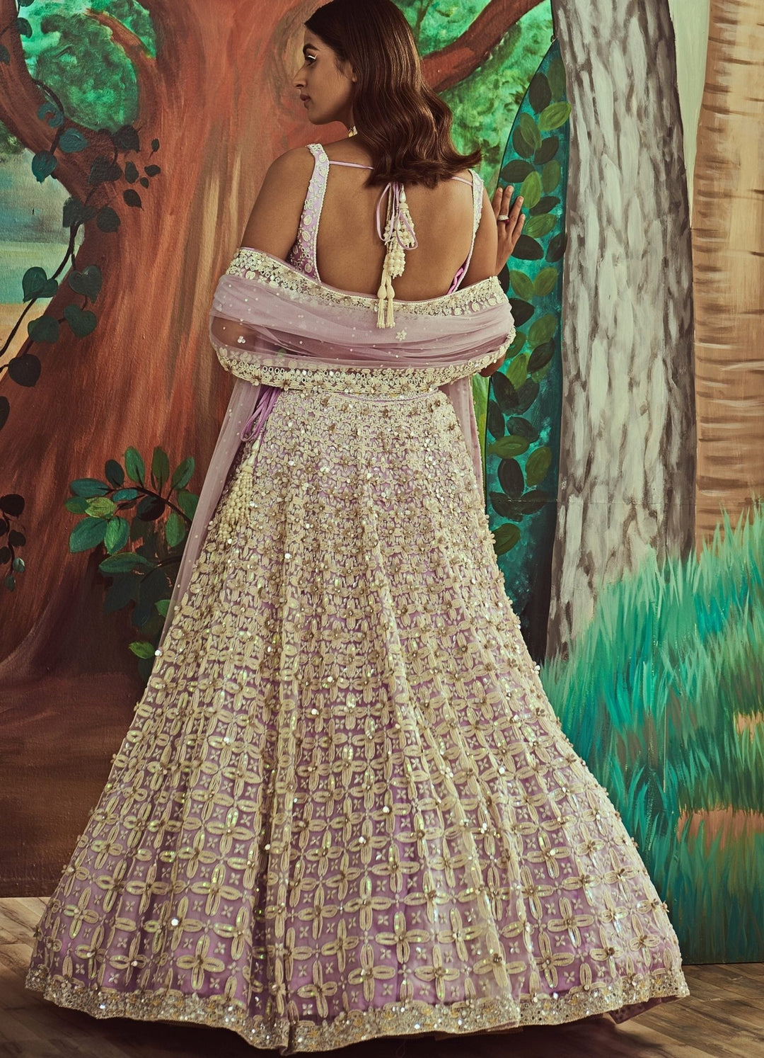 Lilac Pearl Lehenga Set Angad Singh - Fabilicious Fashion