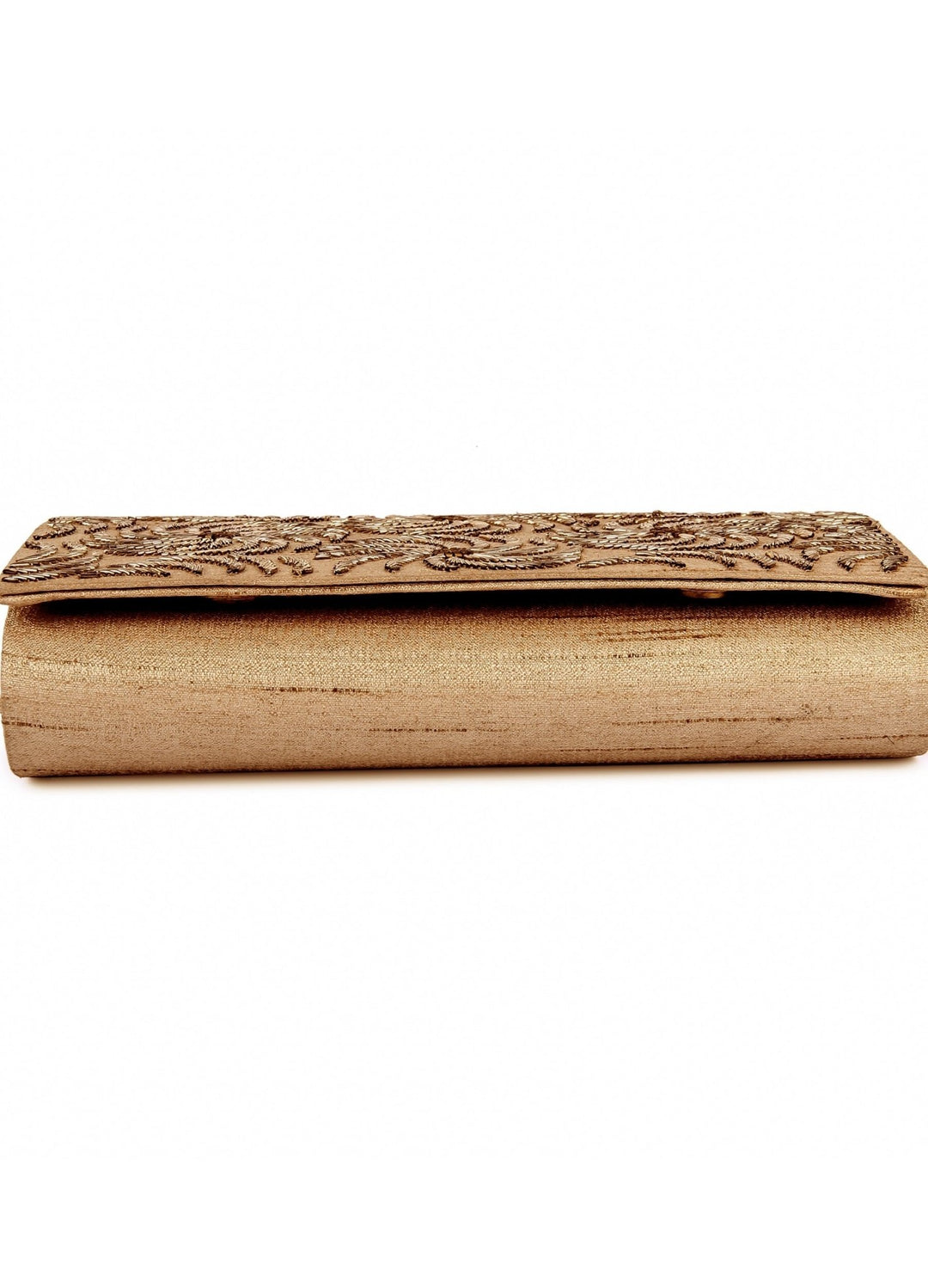 Lustre Gold Clutch The Purple Sack - Fabilicious Fashion