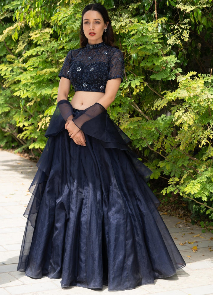 Maheem Organza Lehenga Rashika Sharma - Fabilicious Fashion