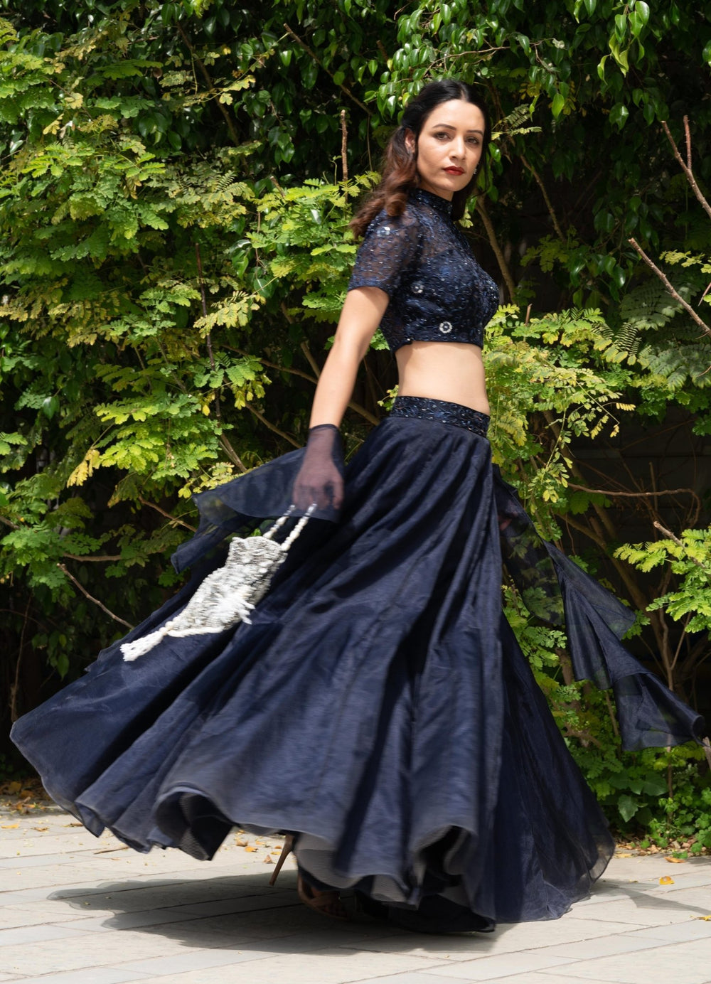 Maheem Organza Lehenga Rashika Sharma - Fabilicious Fashion