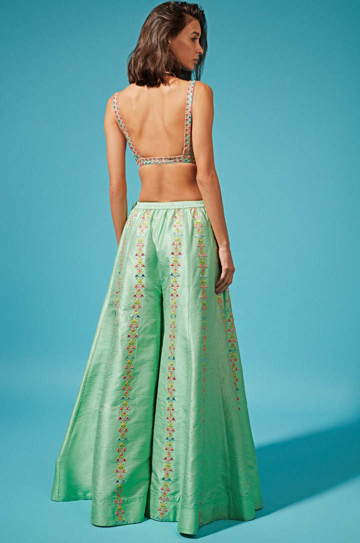 Maria Pant Set Chamee n Palak - Fabilicious Fashion