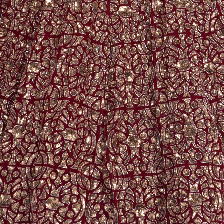 Maroon Bridal Lehenga Set Vvani by Vani Vats - Fabilicious Fashion
