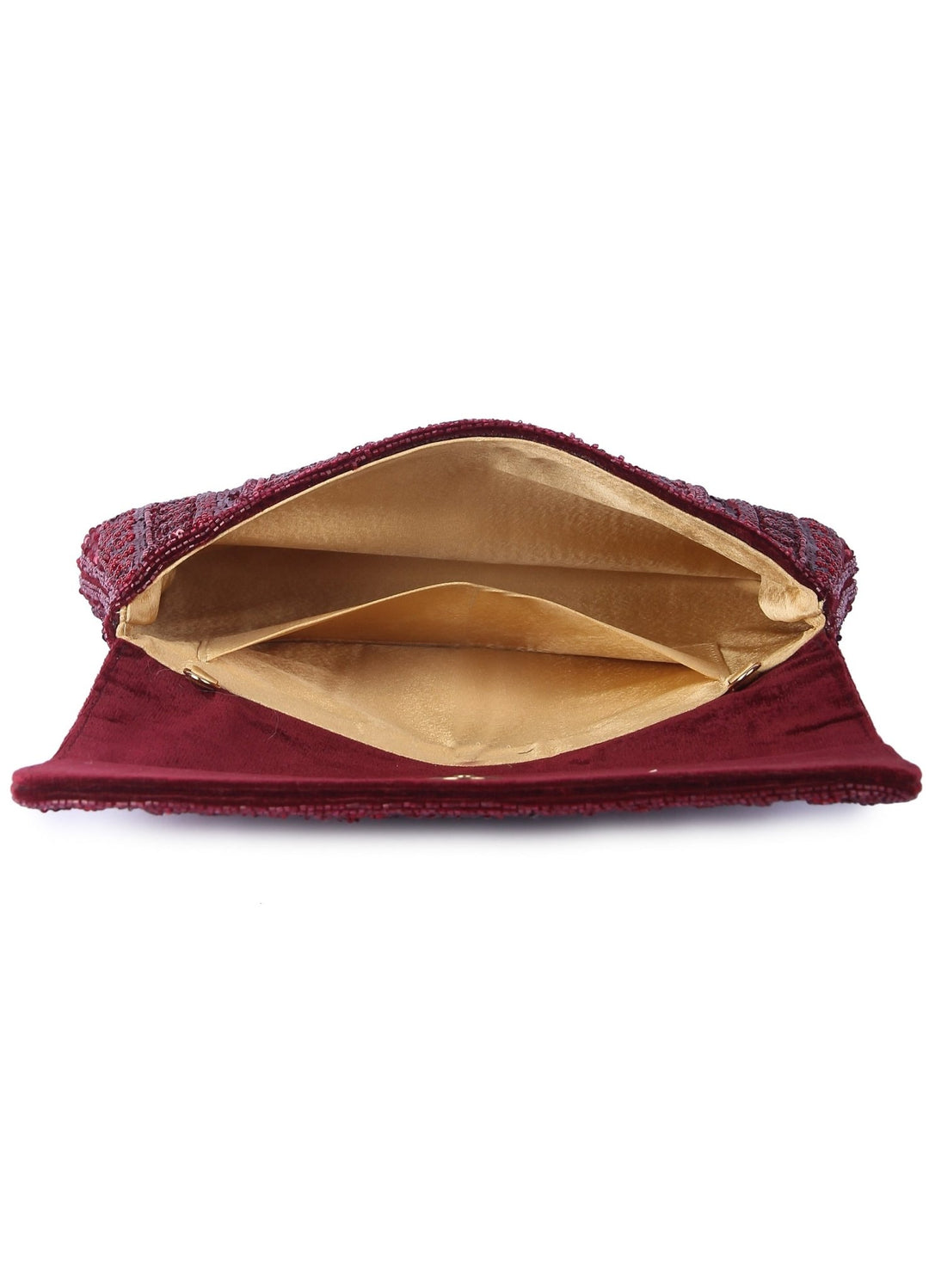 Maroon Mahira Clutch The Purple Sack - Fabilicious Fashion