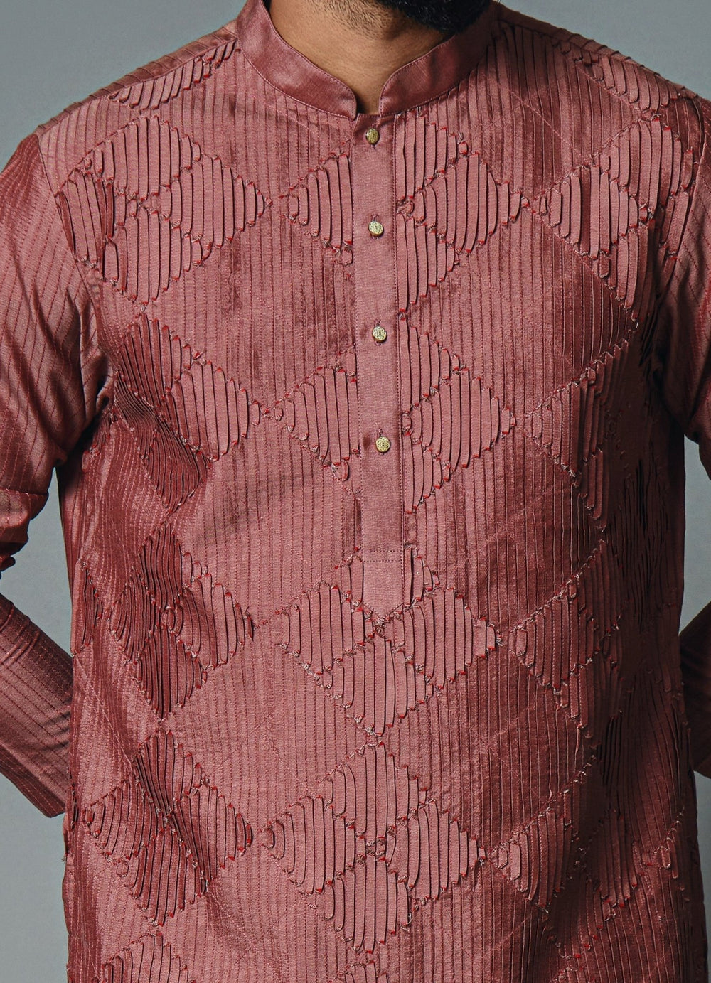 Maroon Pintex Kurta Set Chatenya Mittal - Fabilicious Fashion