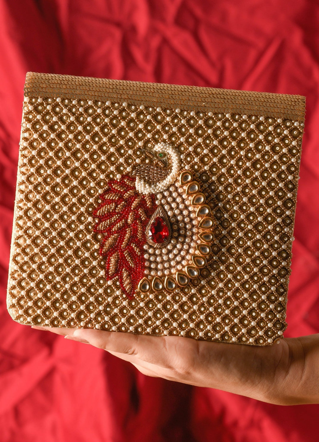 Mayuraa Clutch The Purple Sack - Fabilicious Fashion