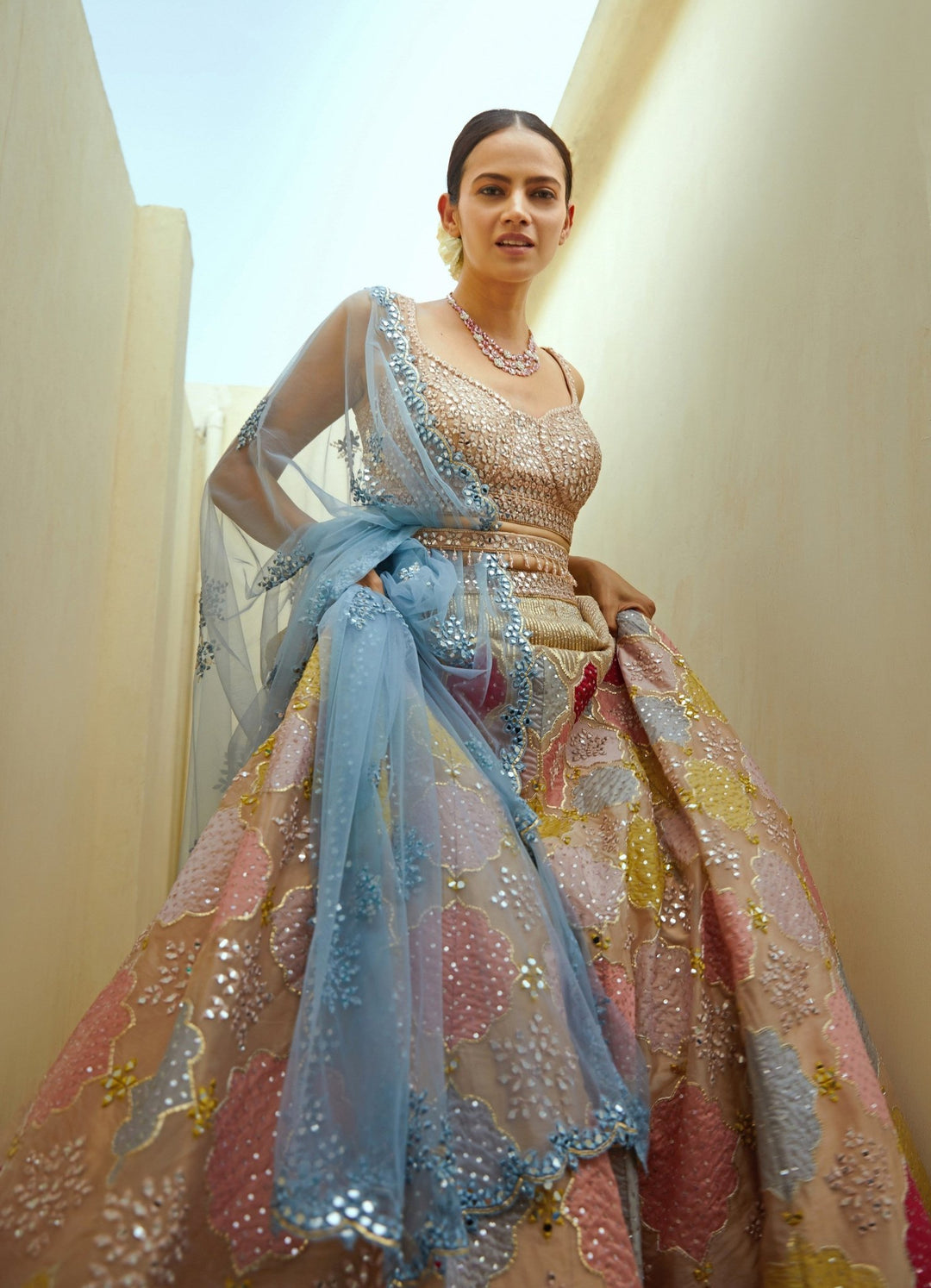 Mia Multicolour Lehenga Set Studio Iris - Fabilicious Fashion