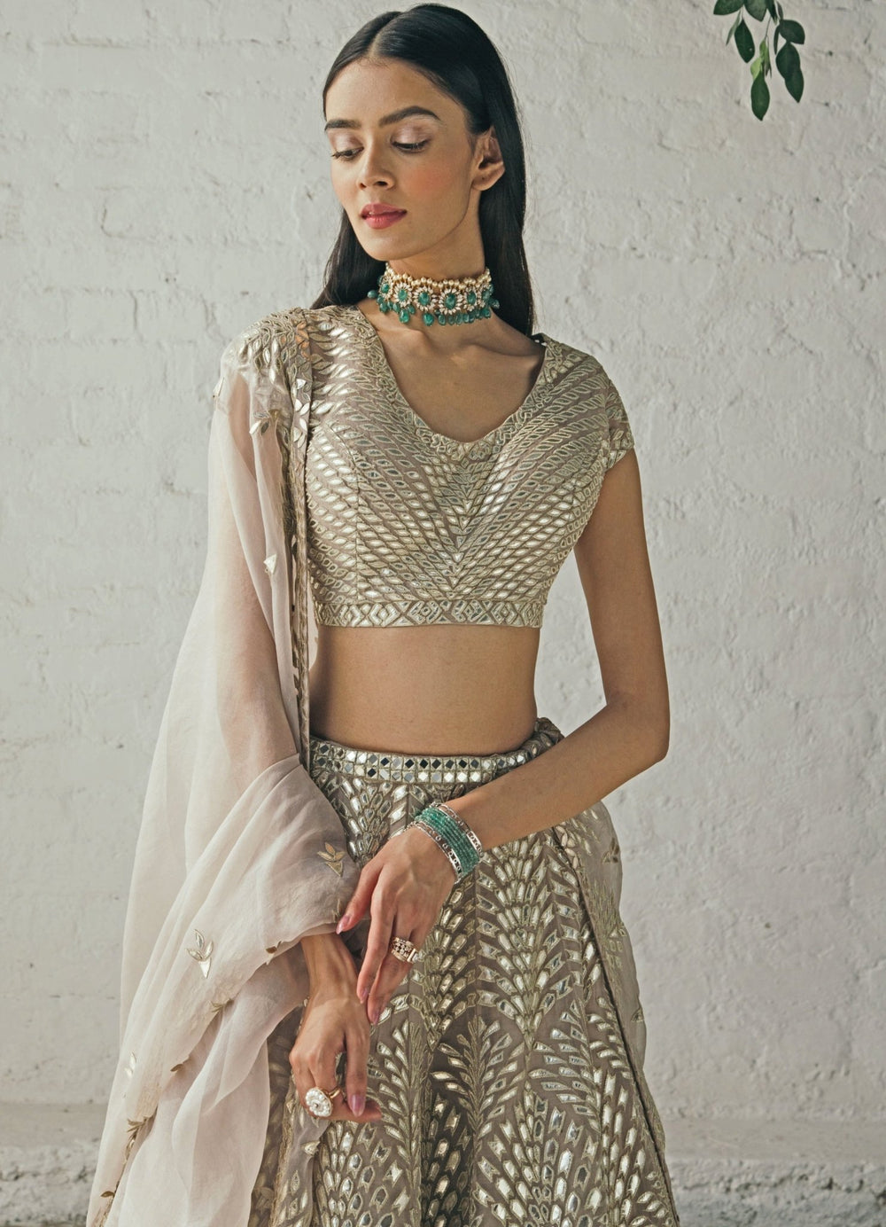 Mink Lehenga Set Studio Iris - Fabilicious Fashion