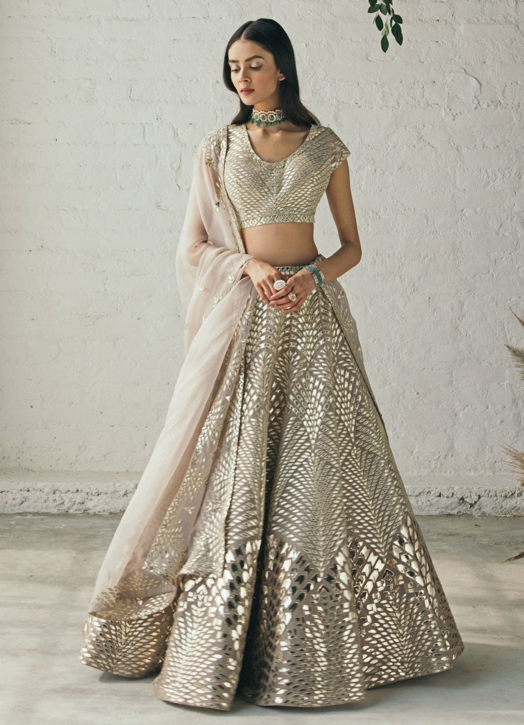 Mink Lehenga Set Studio Iris - Fabilicious Fashion