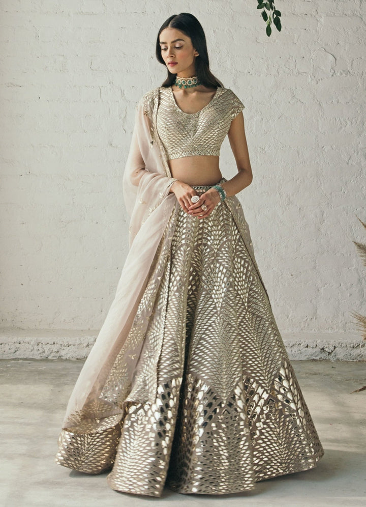 Mink Lehenga Set Studio Iris - Fabilicious Fashion