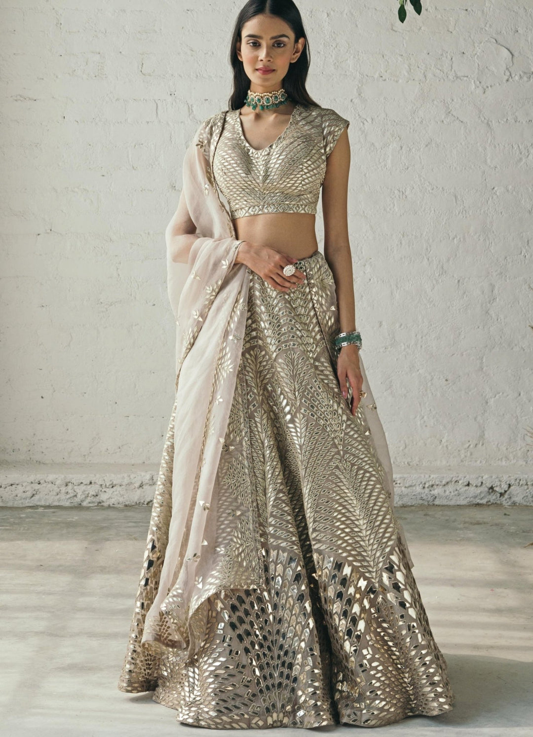 Mink Lehenga Set Studio Iris - Fabilicious Fashion