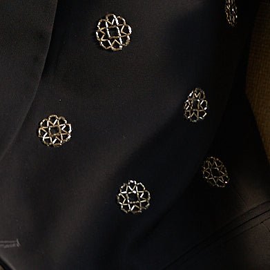 Monogram Tuxedo Set Contrast by Parth - Fabilicious Fashion
