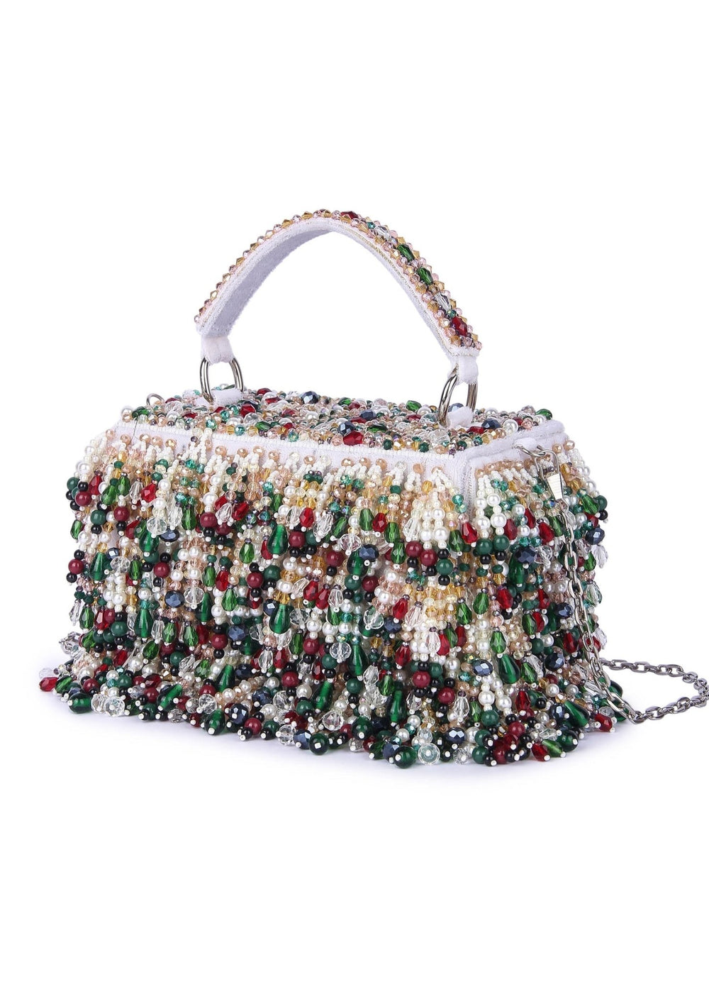 Multicoloured Sunehri Clutch The Purple Sack - Fabilicious Fashion