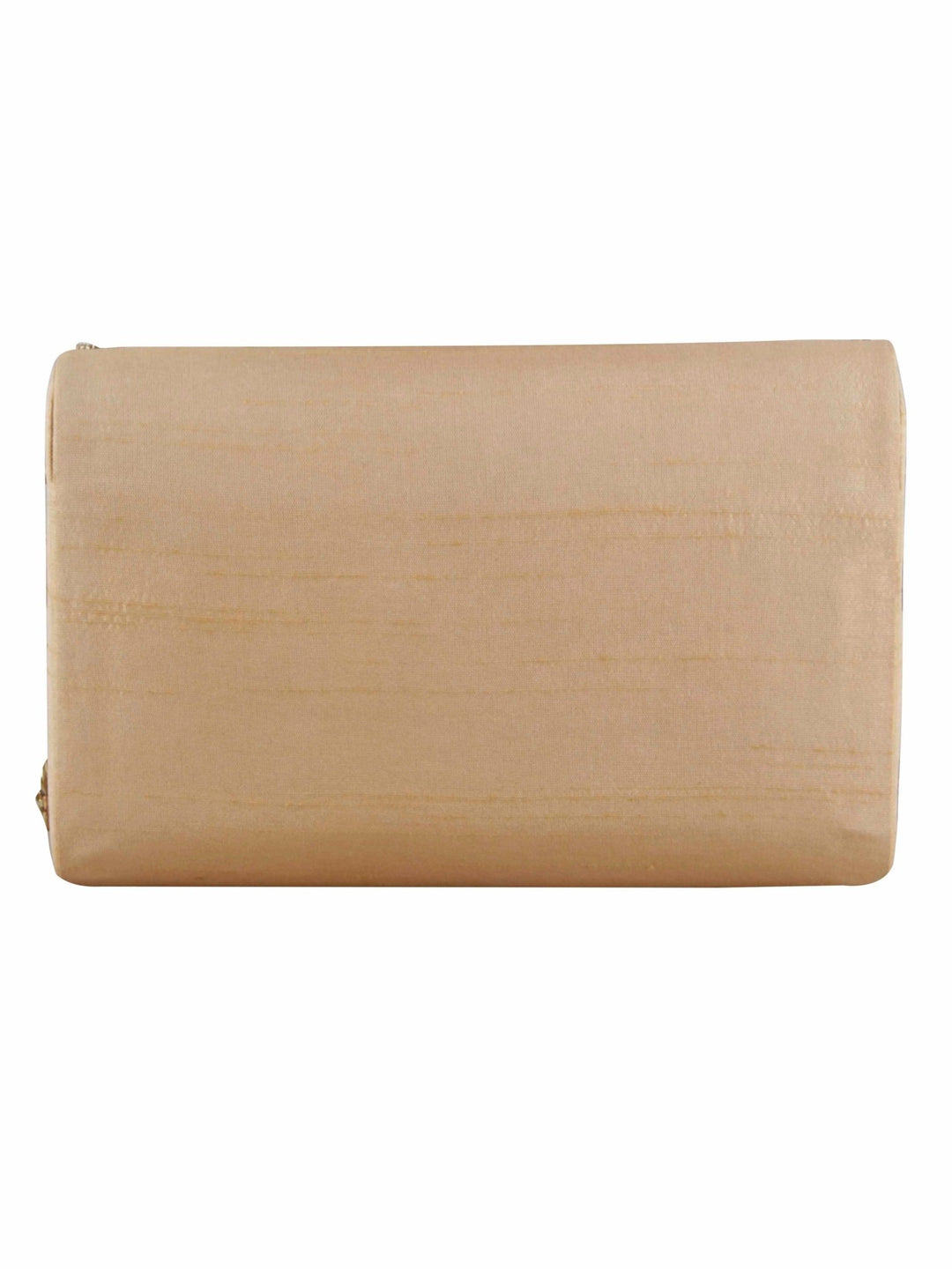 Muted Gold Zardosi Clutch The Purple Sack - Fabilicious Fashion
