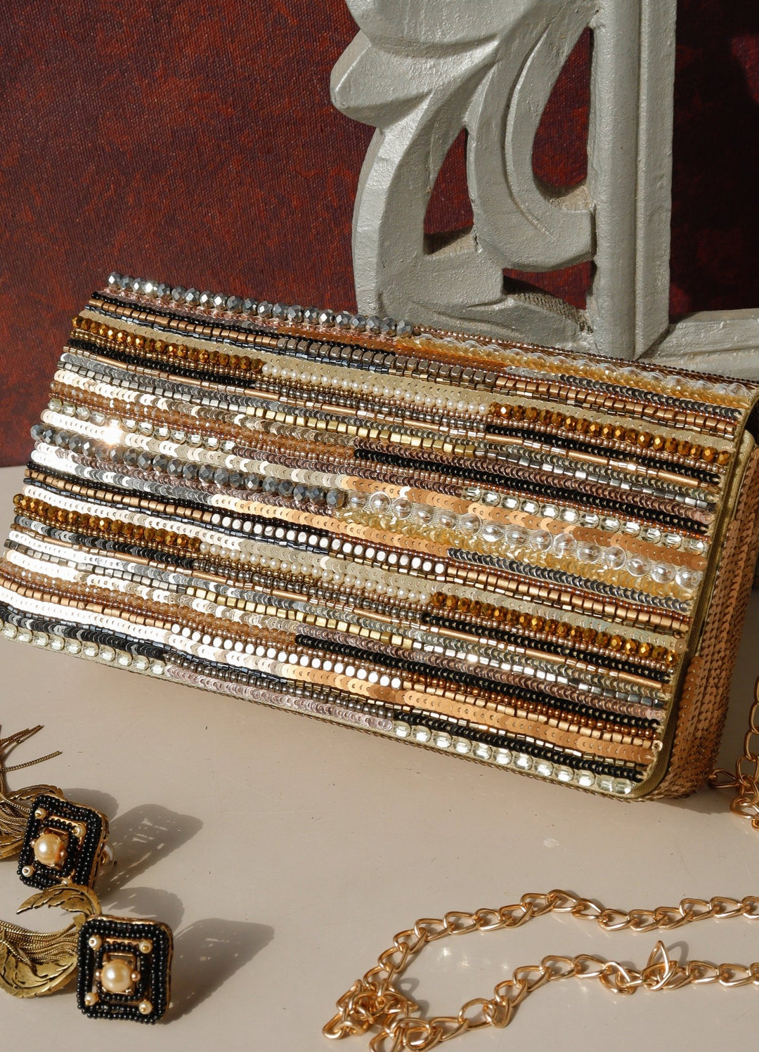 Narmadaa Clutch The Purple Sack - Fabilicious Fashion