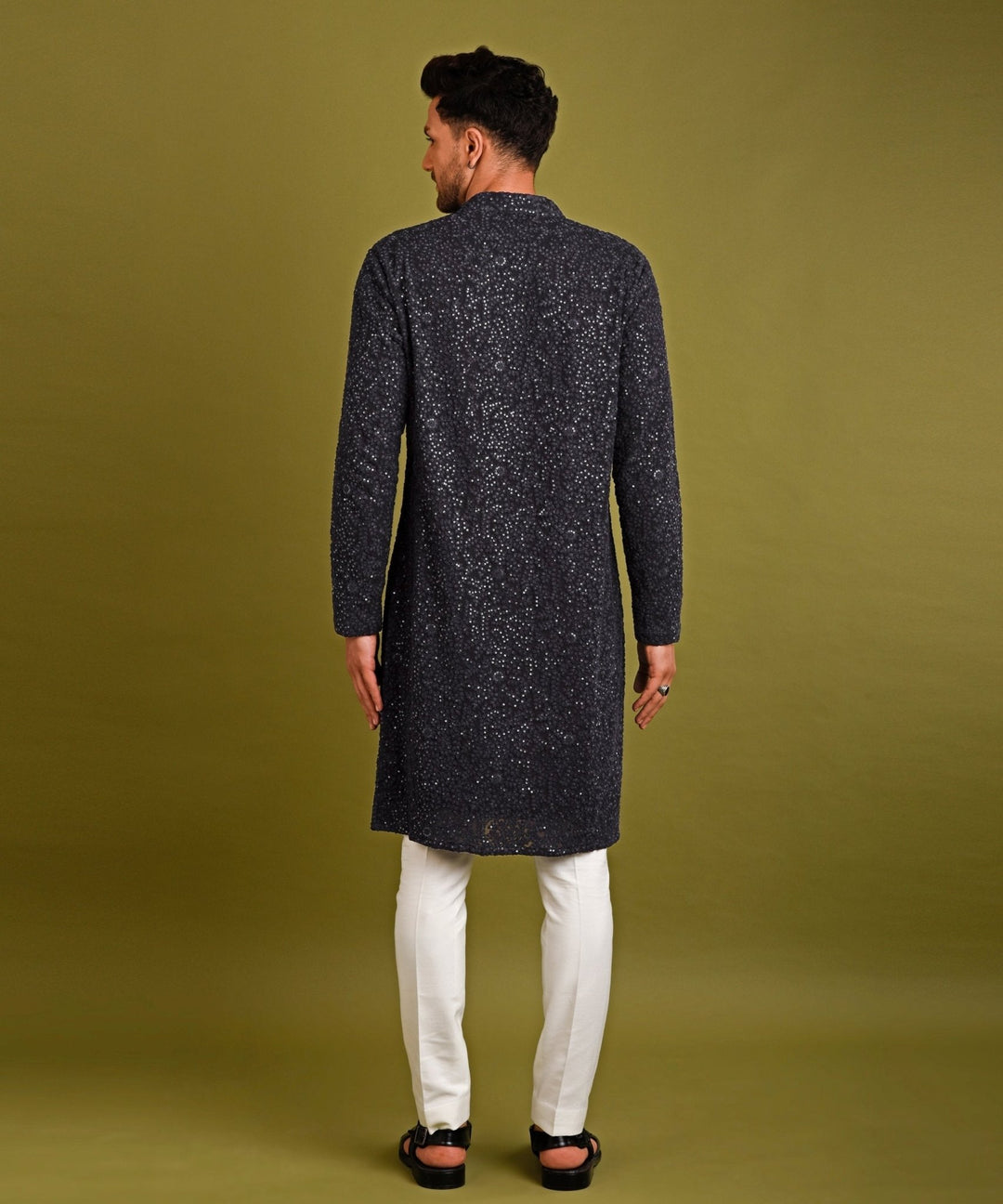 Navy Seqins Kurta Chatenya Mittal - Fabilicious Fashion