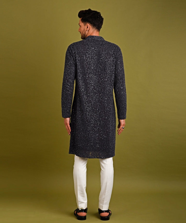 Navy Seqins Kurta Chatenya Mittal - Fabilicious Fashion