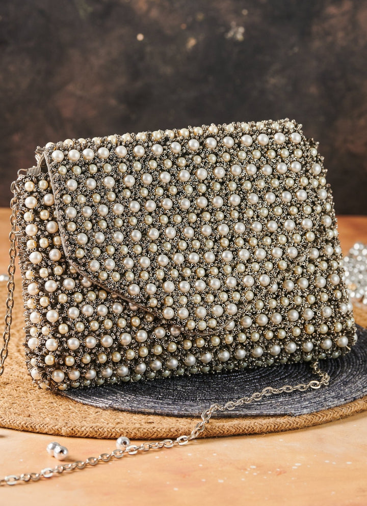 Nazakat Clutch The Purple Sack - Fabilicious Fashion