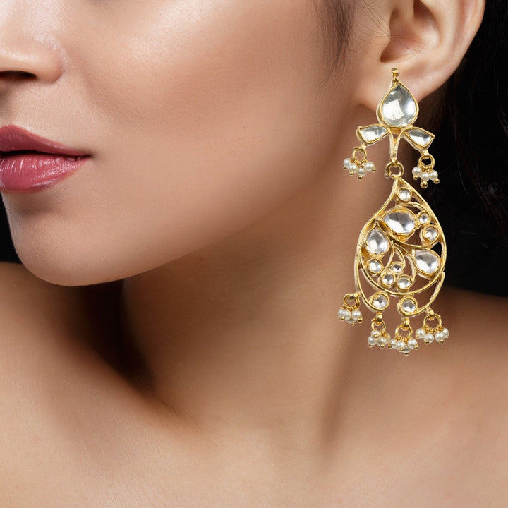 Oval Motifs Necklace Set Riana by Shikha Jindal - Fabilicious Fashion