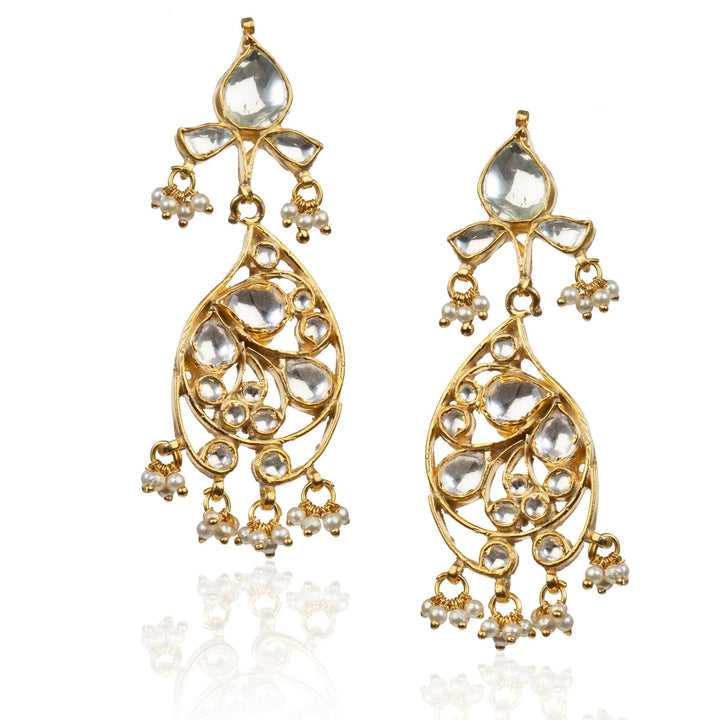 Oval Motifs Necklace Set Riana by Shikha Jindal - Fabilicious Fashion