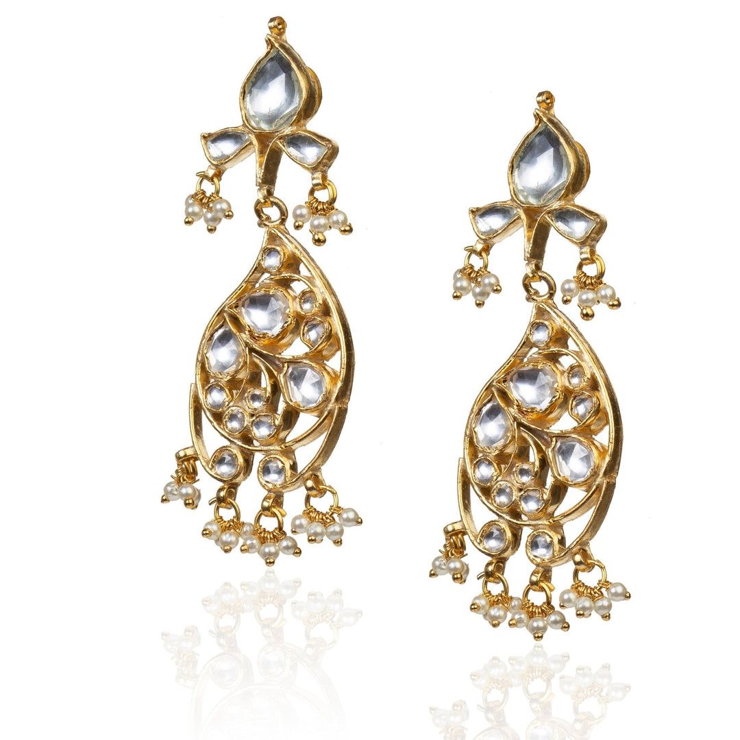 Oval Motifs Necklace Set Riana by Shikha Jindal - Fabilicious Fashion